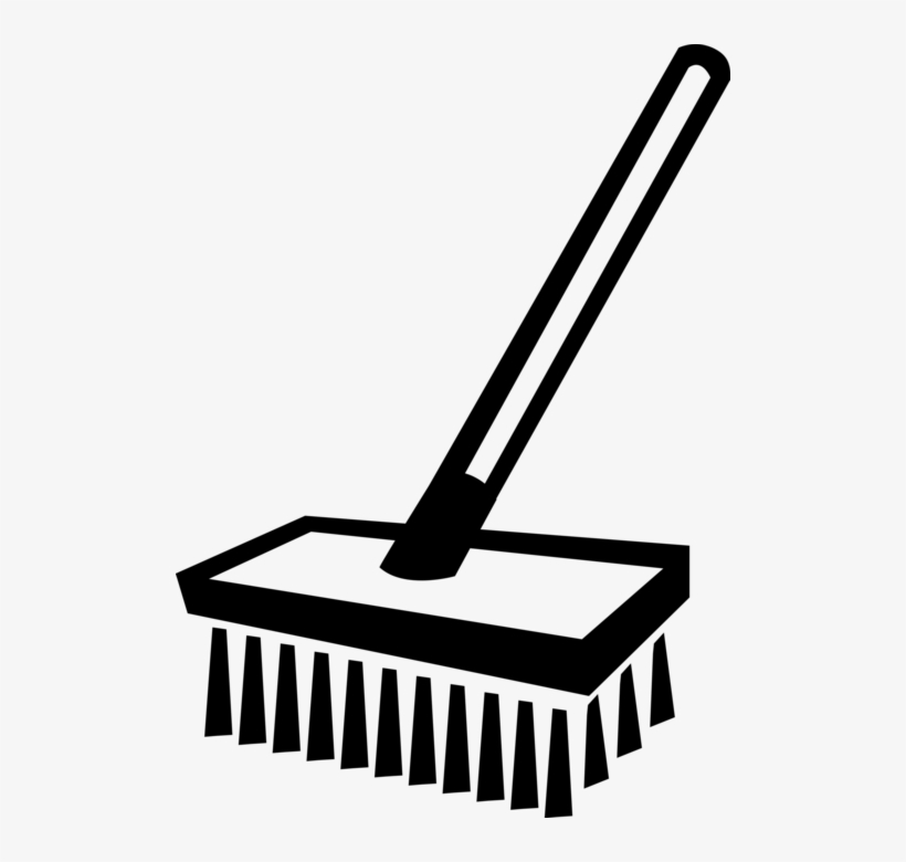 Vector Illustration Of Stiff Fiber Sweeping Broom With - Vassoura Vetor Png, transparent png
