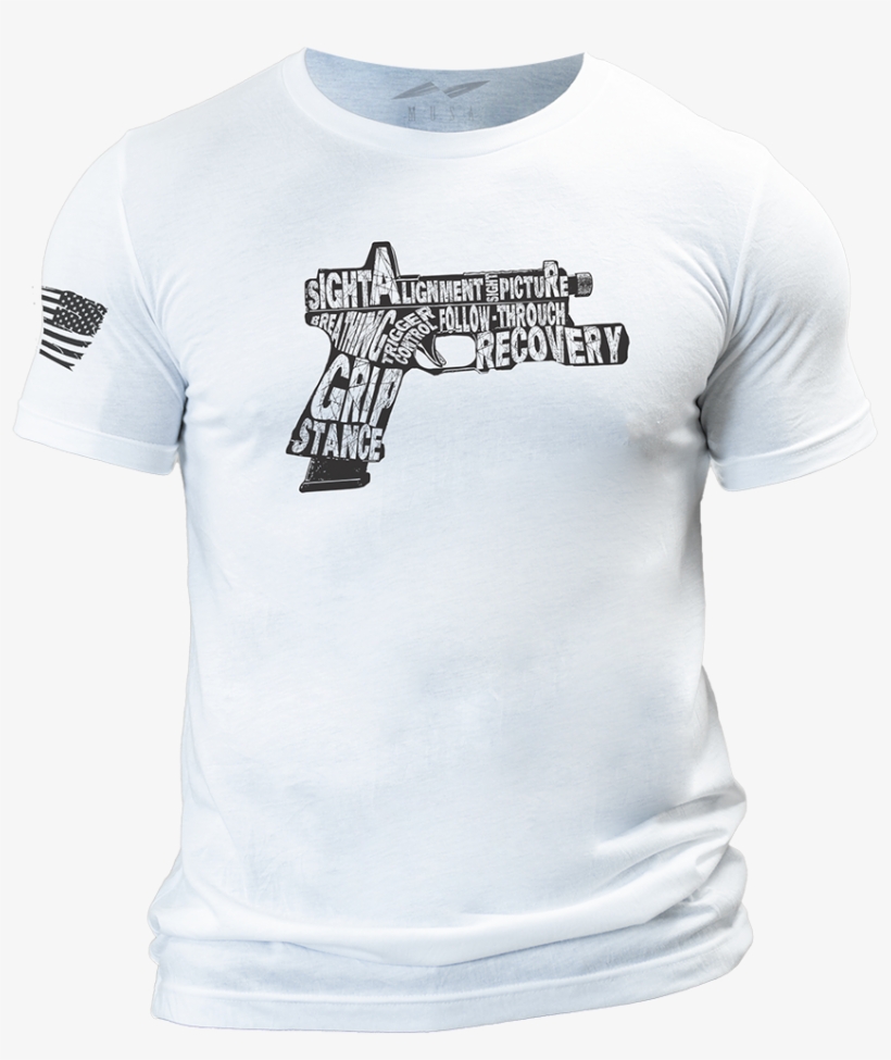 Pistol Fundametals T-shirt - T-shirt, transparent png