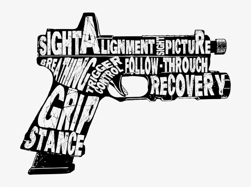 Pistol Fundamentals Sticker - Gun Barrel, transparent png