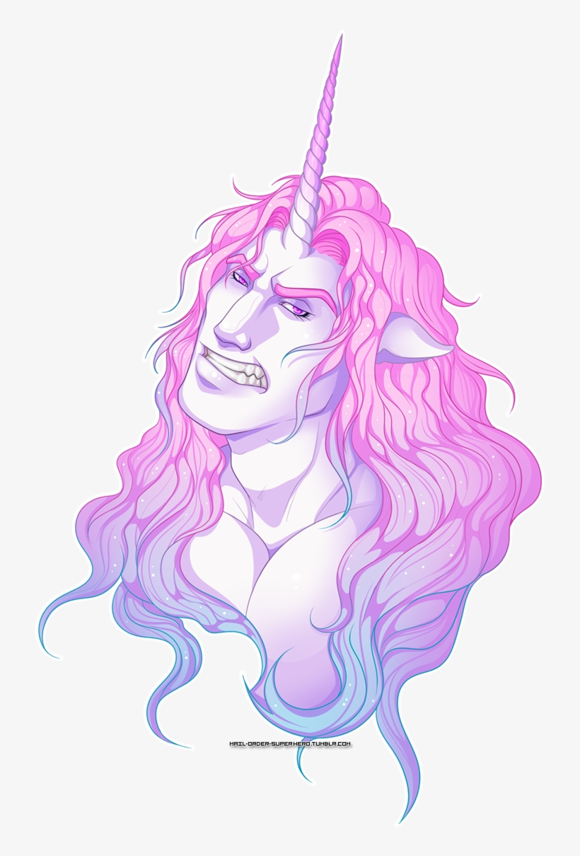 Unicorn Bust - Illustration, transparent png