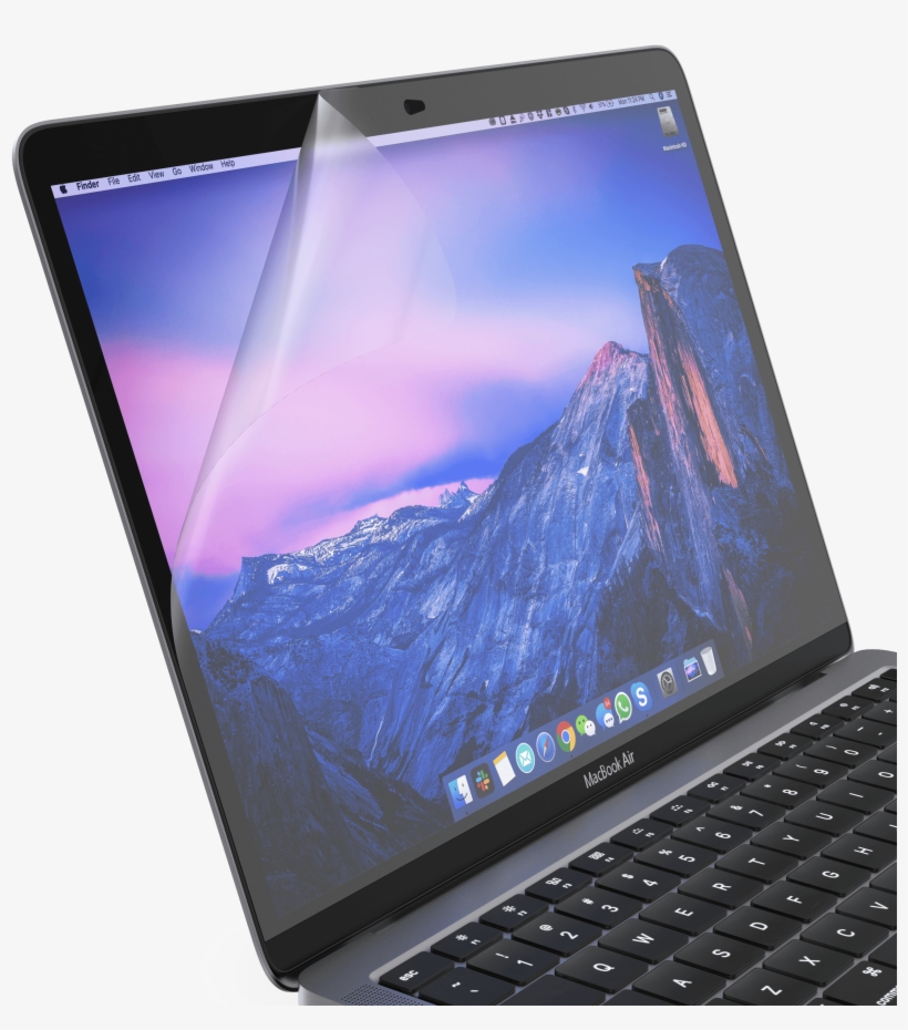 Anti Glare Screen Protector For 13 Inch Macbook Air - Netbook, transparent png