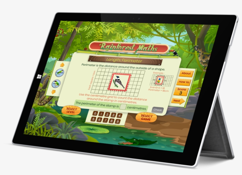 Rainforest Maths Opens Doors To Plenty Of Contextual - Flat Panel Display, transparent png