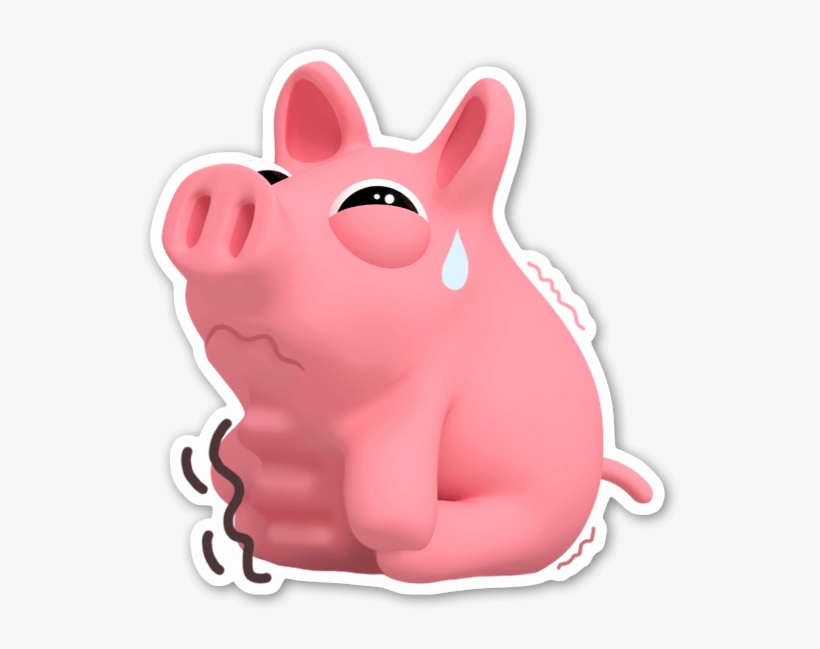 Rosa Is Hungry - Rosa The Pig Sticker, transparent png