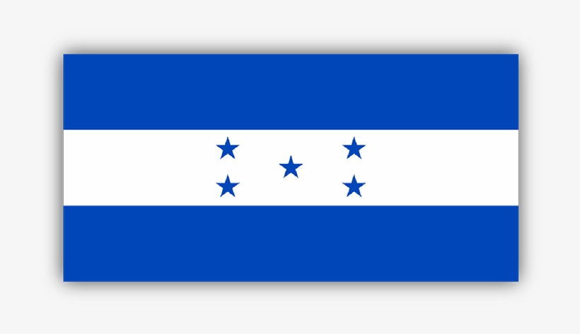 Honduras Flag Bumper Sticker - Majorelle Blue, transparent png