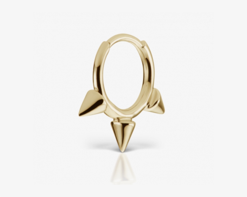 8mm Triple Spike Clicker Ring - Earring, transparent png