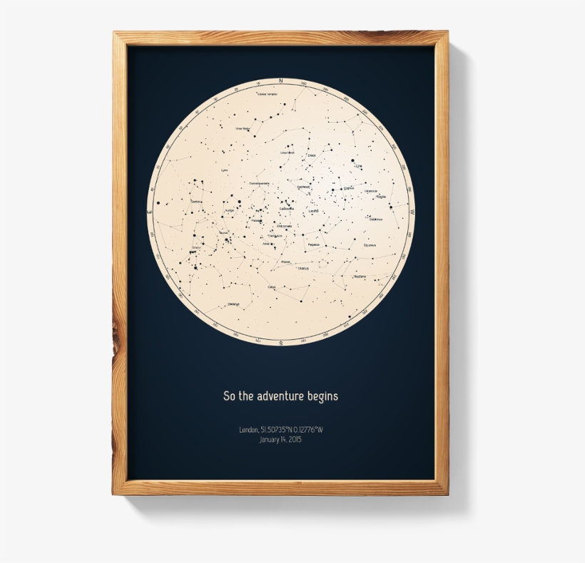 Baby Gift Ideas For New Parents - Carte Des Etoiles Personnalisée, transparent png