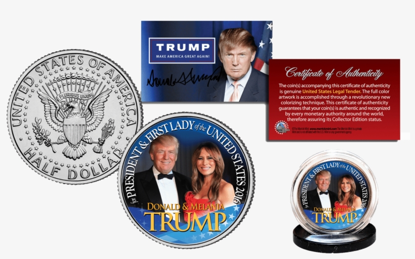 Donald & Melania Trump Collector Coin - Lgbt Dollar Coin, transparent png