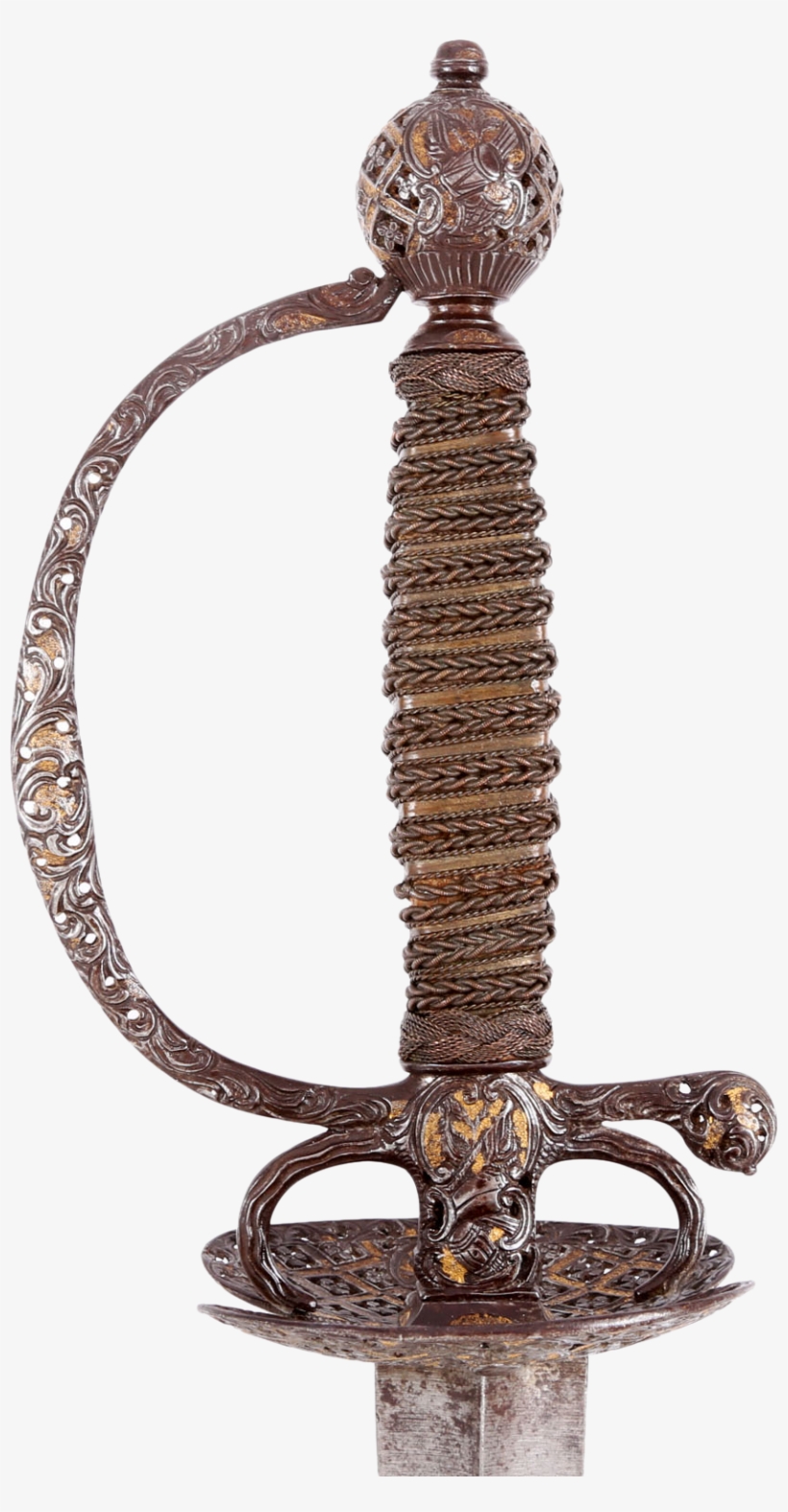 Fine Iron Hilt English Smallsword C - Antique Smallsword, transparent png