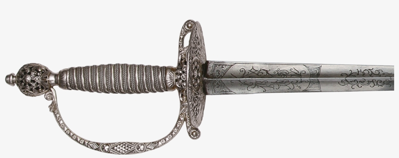George Washington's 1767 Silver-hilted Smallsword - 1767 Silver Hilted Smallsword, transparent png