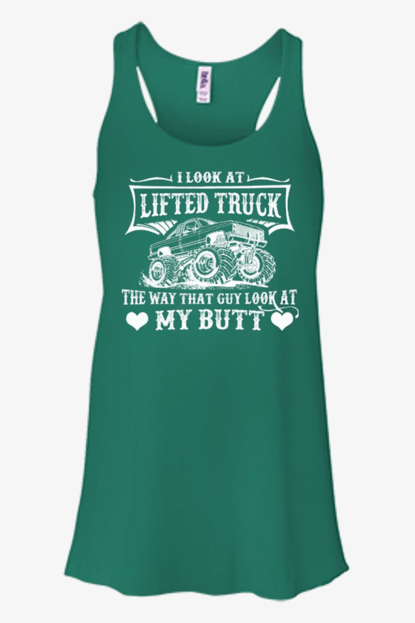 I Look At Lifted Truck - Bella + Canvas Ladies' Flowy Racerback Tank B8800, transparent png