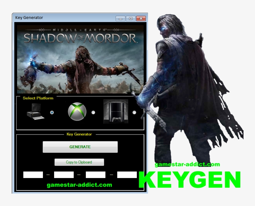 Middle Earth Shadow Of Mordor Keygen - Nba 2k16 Activation Key, transparent png