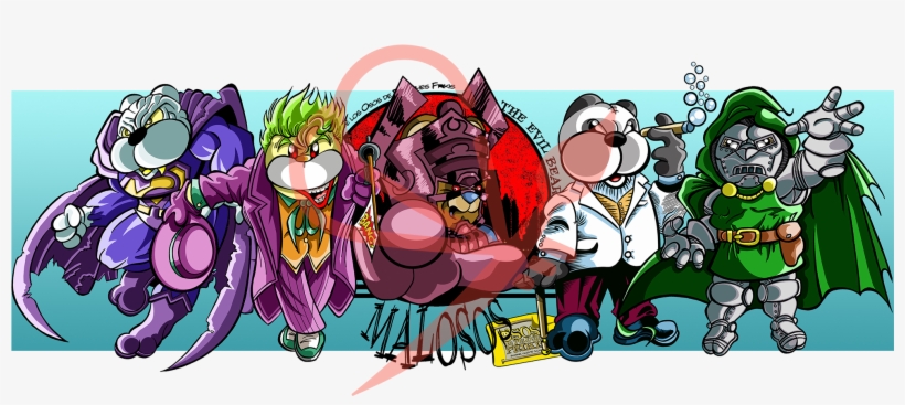Parodia Oso Los Malosos De Marvel Y Dc Comics Bizarro, - Cartoon, transparent png