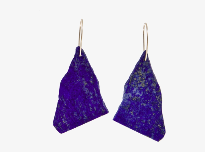 Lapis Mountain Earrings, transparent png