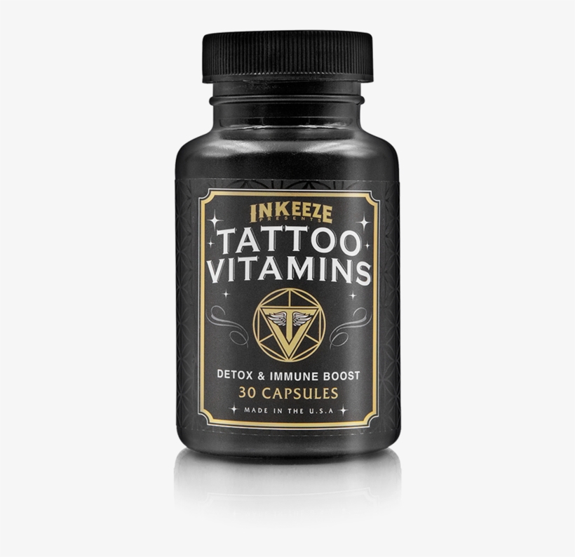 Tattoo Vitamins - 30 Caps - Cosmetics, transparent png