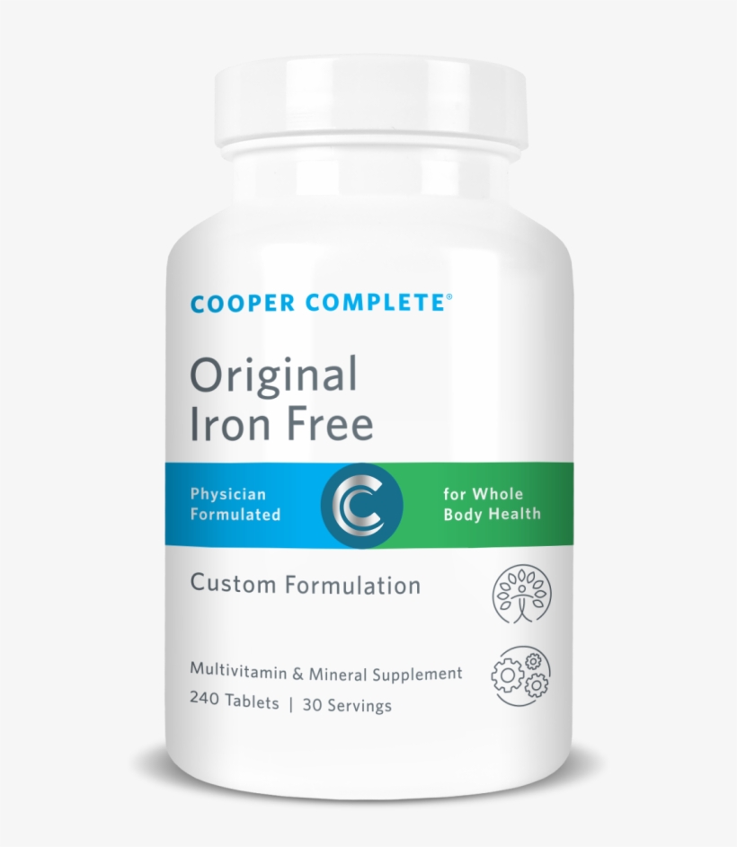 Original Multivitamin Iron Free Cooper Complete - Nutraceutical, transparent png