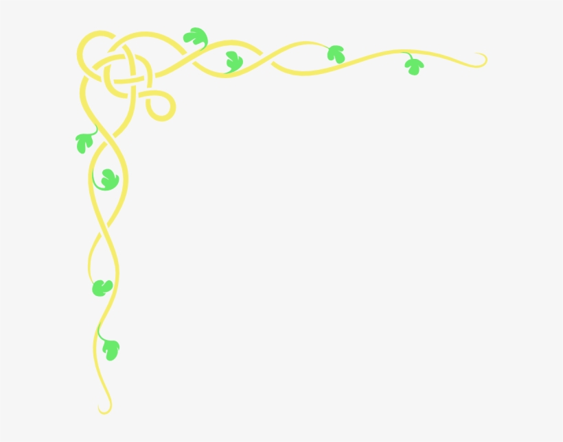 How To Set Use Yellow Green Flower Border Clipart, transparent png