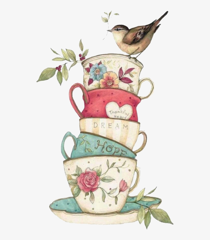 Чашки На Прозрачном Фоне - Vintage Tea Cup Png, transparent png