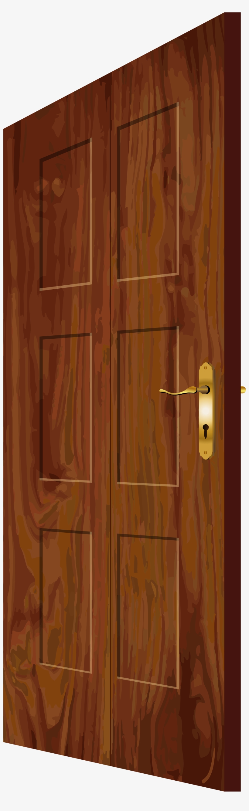 Wooden Door Png Clip Art - Wooden Doors Clipart, transparent png