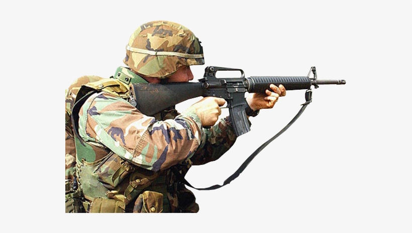 Soldier Png - Firing From Truck Greeting Card, transparent png