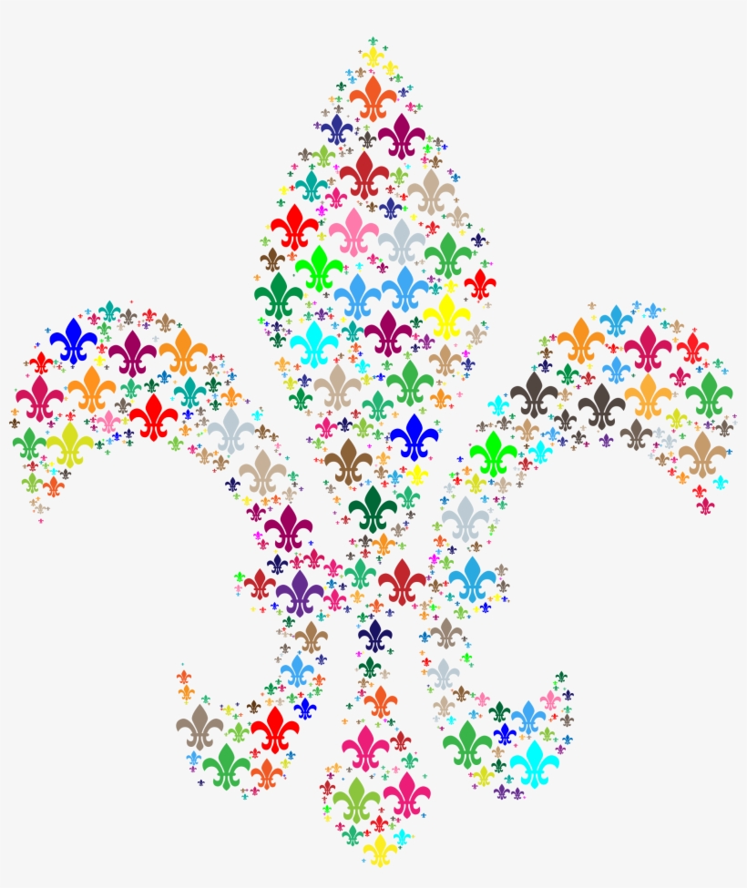 This Free Icons Png Design Of Colorful Fleur De Lis, transparent png