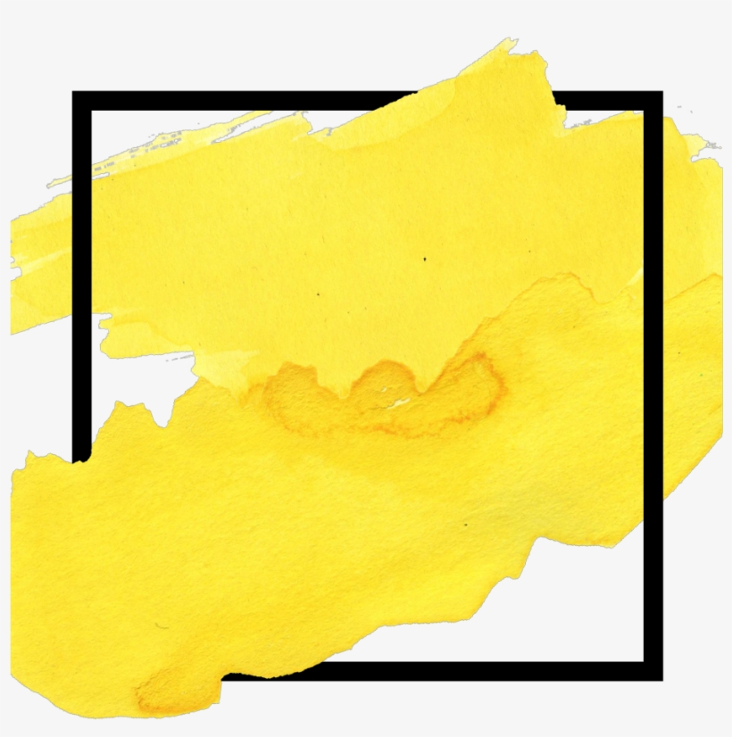 Shape Watercolor Yellow Freetoedit - Picsart Photo Studio, transparent png