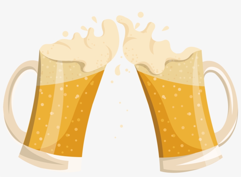 Vector Freeuse Stock Glassware Cup Glass Cheers Transprent - Beer Mugs Cheers Png, transparent png