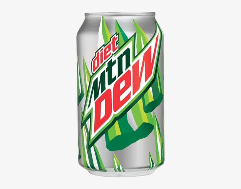 Diet Dew Can - Can Of Diet Mountain Dew, transparent png
