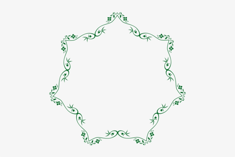 Flower Border Png Image - Transparent Swirl Flower Border Png, transparent png