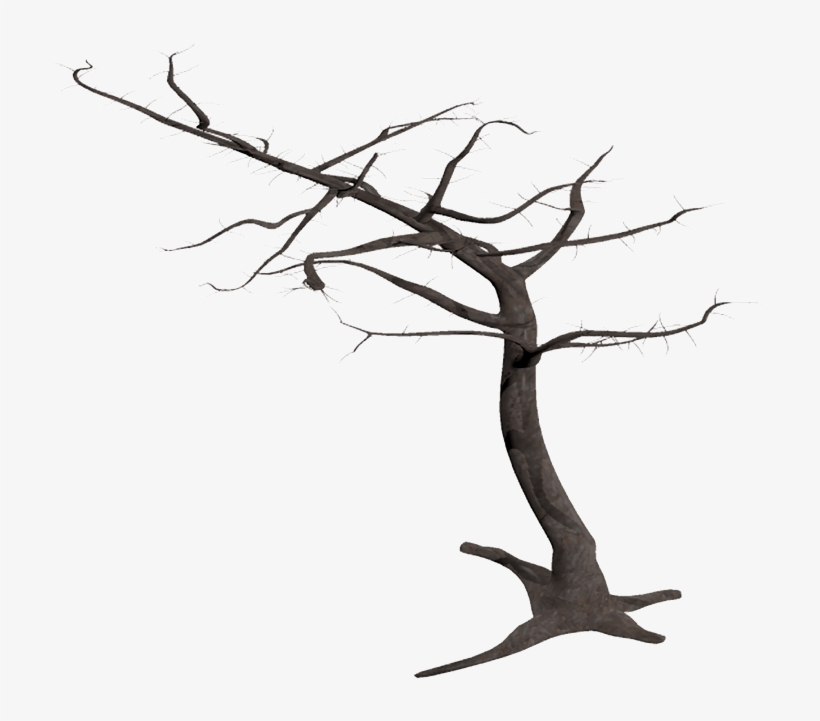 Dead Tree In Wind - Clip Art, transparent png