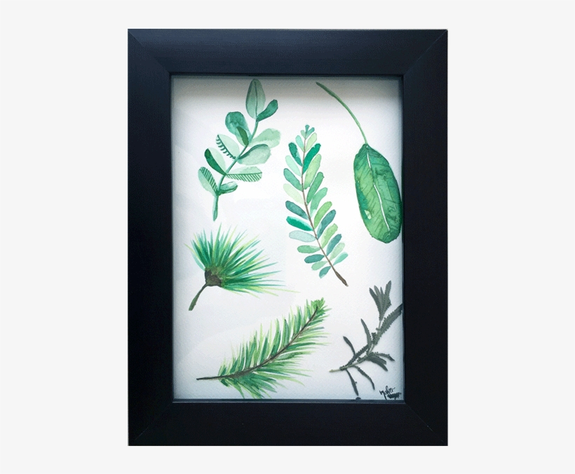 Fern Clipart Watercolor - Picture Frame, transparent png
