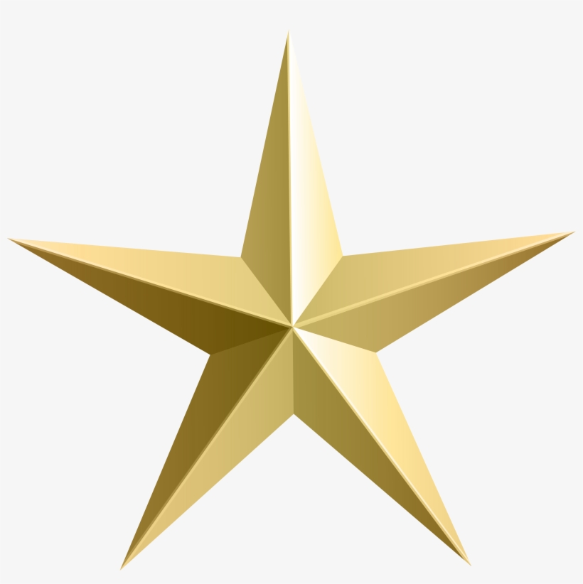 Gold Star Transparent Png Clip Art Jpg Free - Transparent Background Gold Star, transparent png