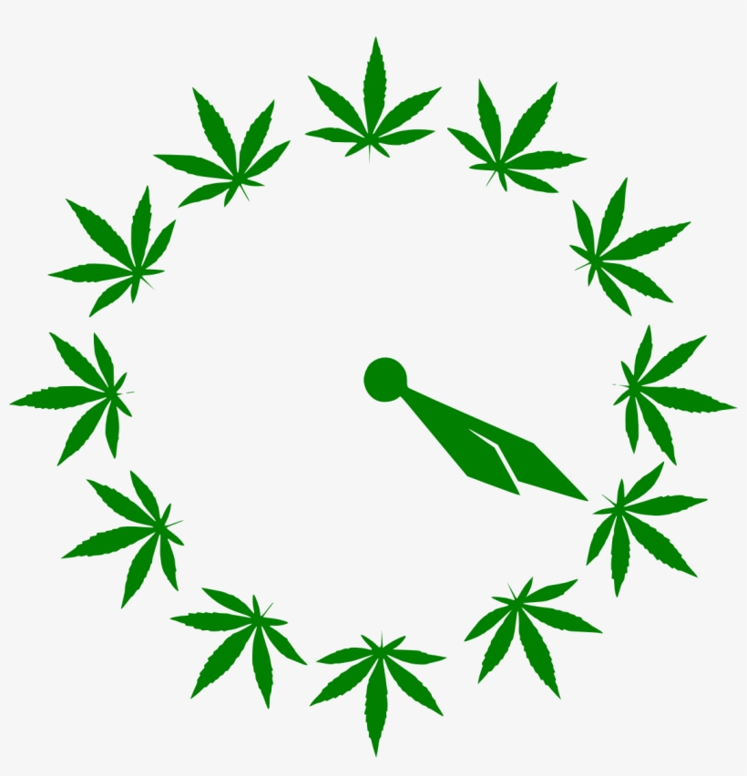 Wall Pot Clock - Cinco De Mayo Cannabis, transparent png