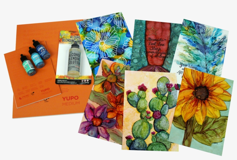 Yupo Paper Projects With Alcohol Inks - Paper, transparent png
