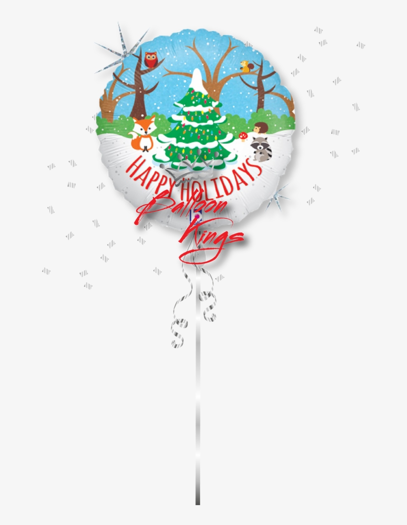 Woodland Happy Holidays - Christmas Day, transparent png