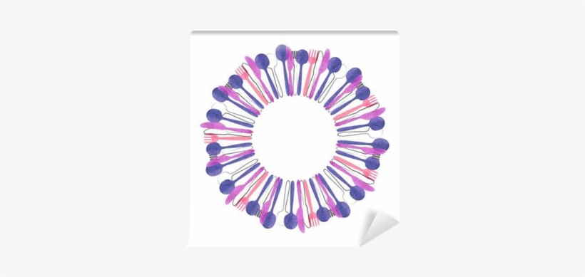 Cutlery Round Frame - Cutlery Restaurant Background, transparent png