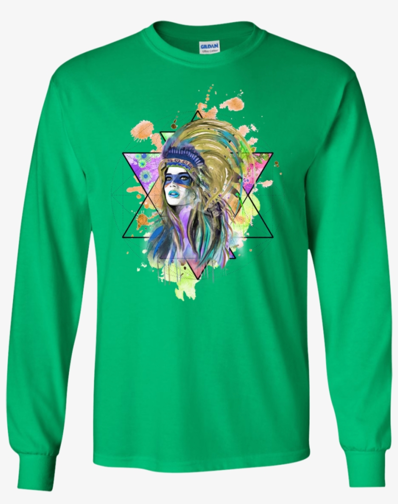 Watercolor Headdress Classic T-shirt - Texas Longhorns Is The Strongest T Shirts, transparent png