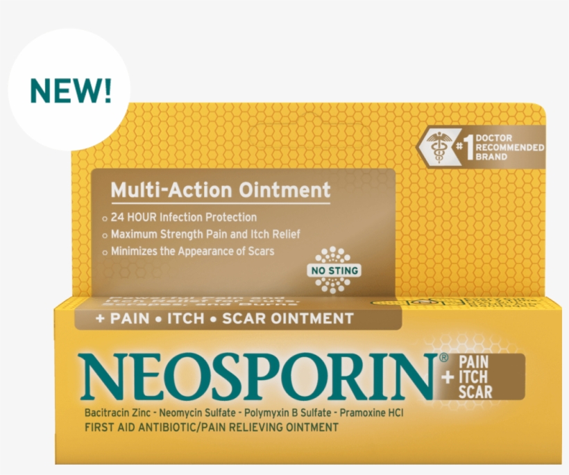 Neosporin® Pain, Itch, Scar - Neosporin Gel, transparent png