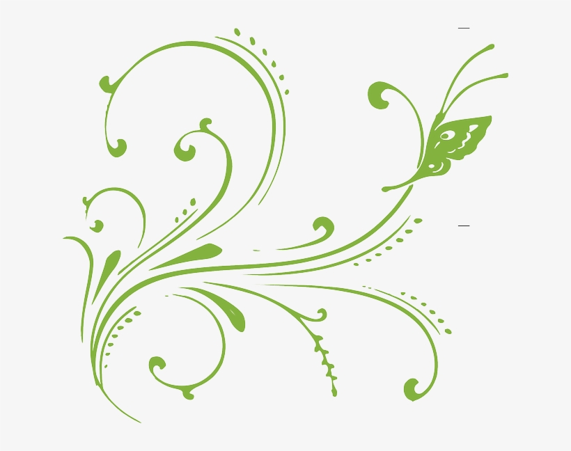Vine-303819 640 - Flourish Clipart Black And White, transparent png