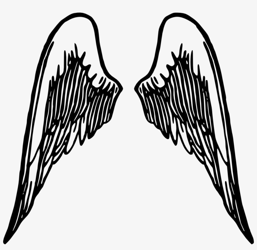 Blackberry Drawing Watercolor - Angel Wings Clip Art Transparent, transparent png