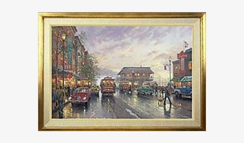 The City By The Bay - Thomas Kinkade City By The Bay 24 X 36 S/n Canvas, transparent png