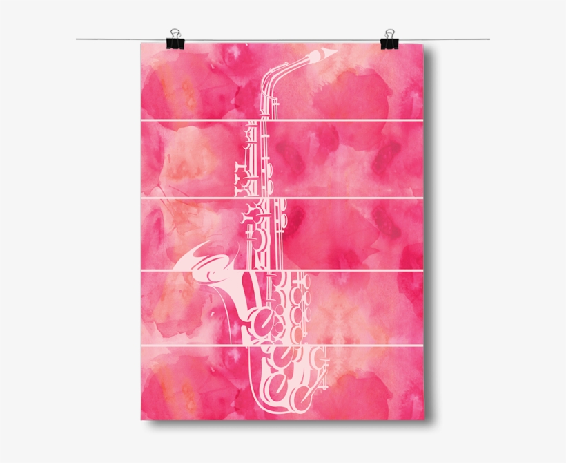 Abstract Saxophone - Inspired Posters Abstract Saxophone - Watercolor Poster, transparent png