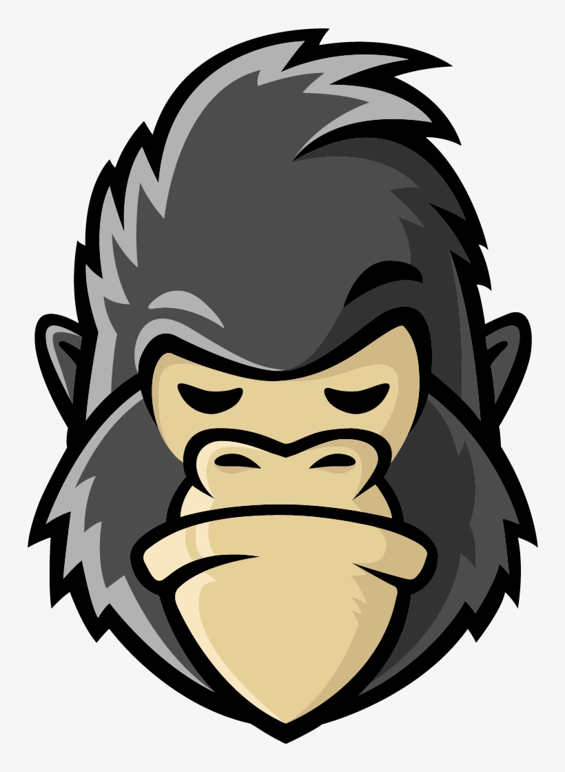 Gorilla Logo Png, transparent png