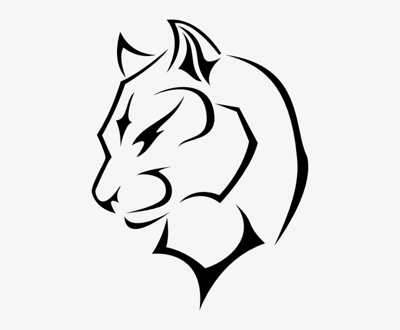 Drawn Panther Art - Panther Drawing, transparent png