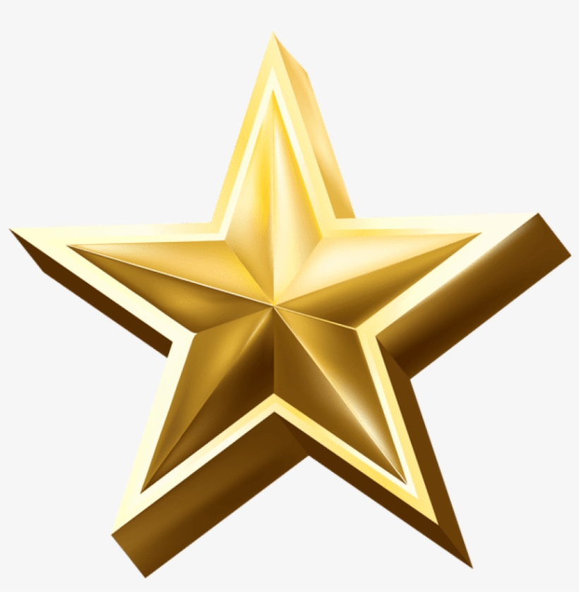 Free Png Gold Star Png Images Transparent - Gold Star Png, transparent png