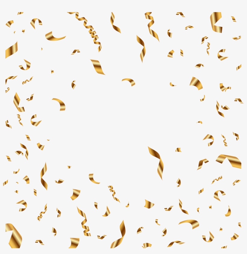 Gold Confetti Png, transparent png