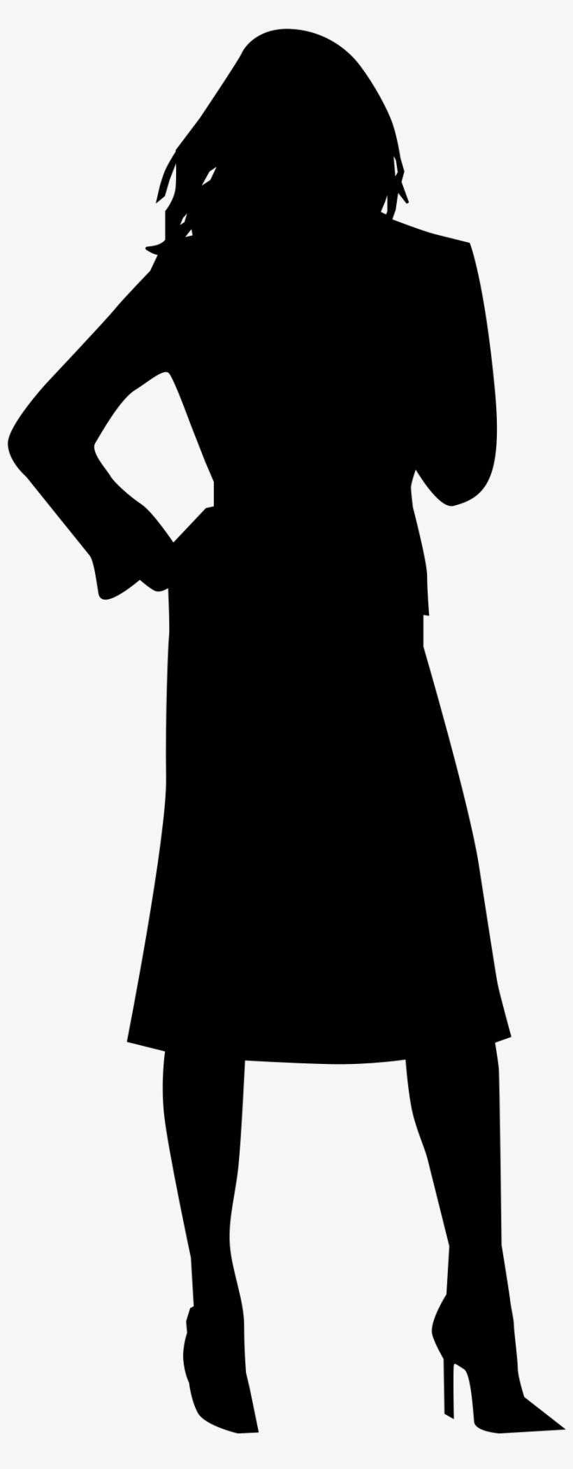 Silhouette Png Image - Woman Clipart Silhouette, transparent png