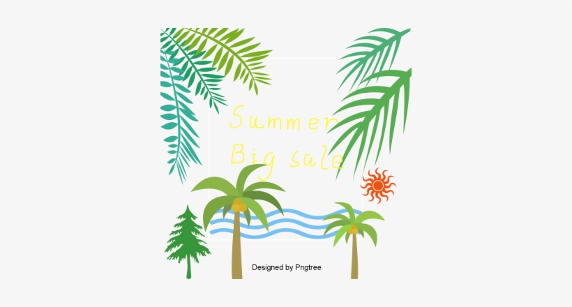 Cartoon Hand-painted Summer Cool Element Pattern, Beaches, - Stiff Little Spinners Vol.3 (lim.ed.) Vinyl Maxi, transparent png
