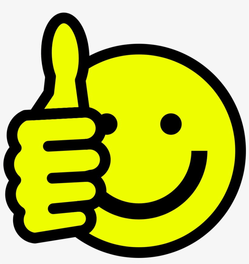 Smiley Face Thumbs Up Clipart - Clipart Smiley, transparent png
