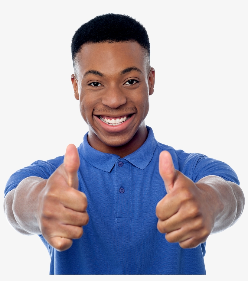 Men Pointing Thumbs Up Png Image, transparent png
