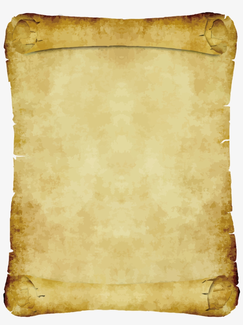 Material Transprent Free Download - Parchment Paper Scroll, transparent png